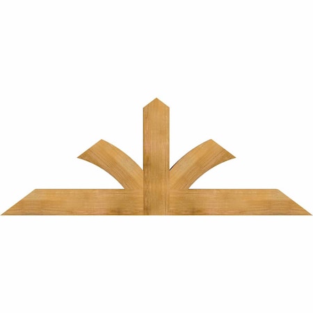 Ekena Millwork Richland Rough Sawn Timber Gable Bracket, Western Red Cedar, 72"W x 27"H x 4"D x 6"F, 9/12 Pitch GBW072X27X0406RIC00RWR